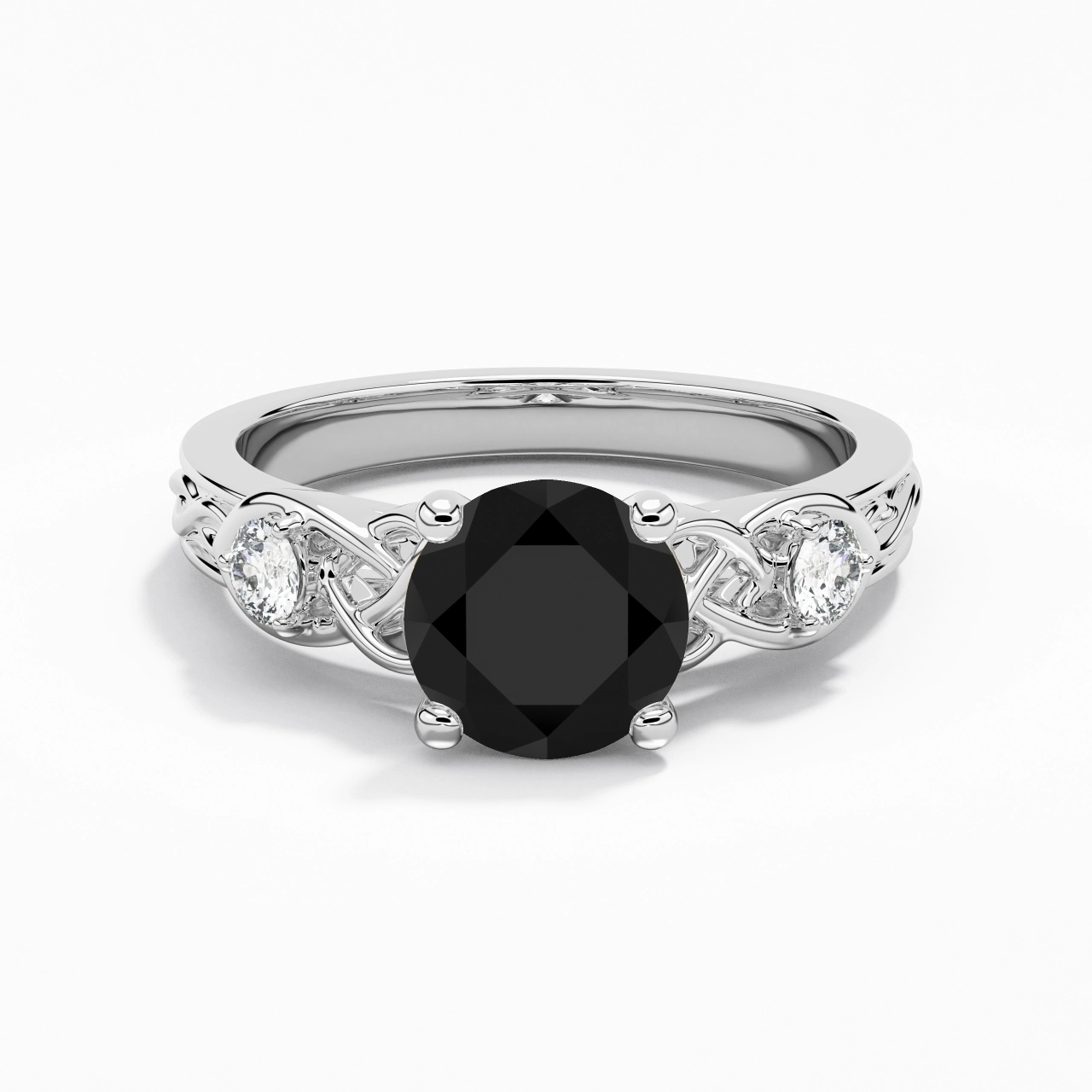 Vintage Unique Round 2.00ct Cubic Zirconia Engagement Ring