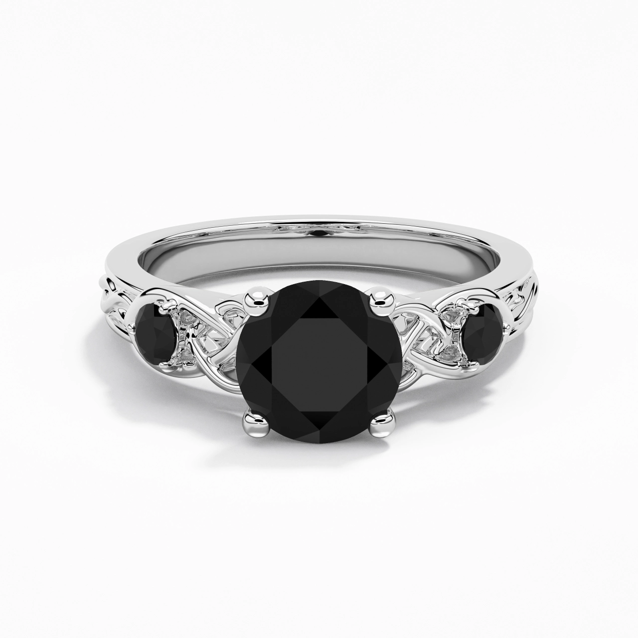 Vintage Unique Round 2.00ct Cubic Zirconia Engagement Ring