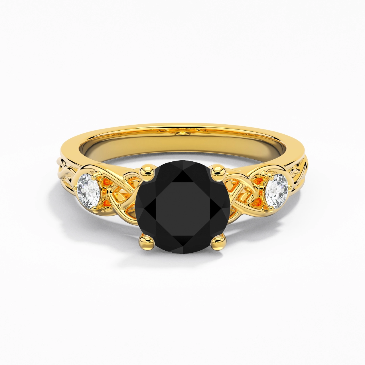 Vintage Unique Round 2.00ct Cubic Zirconia Engagement Ring