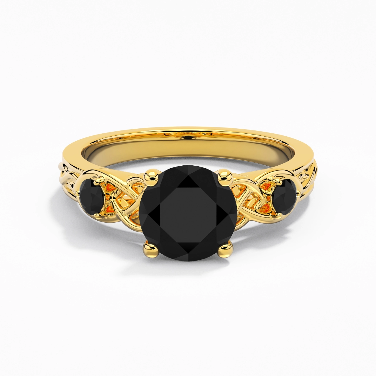 Vintage Unique Round 2.00ct Cubic Zirconia Engagement Ring