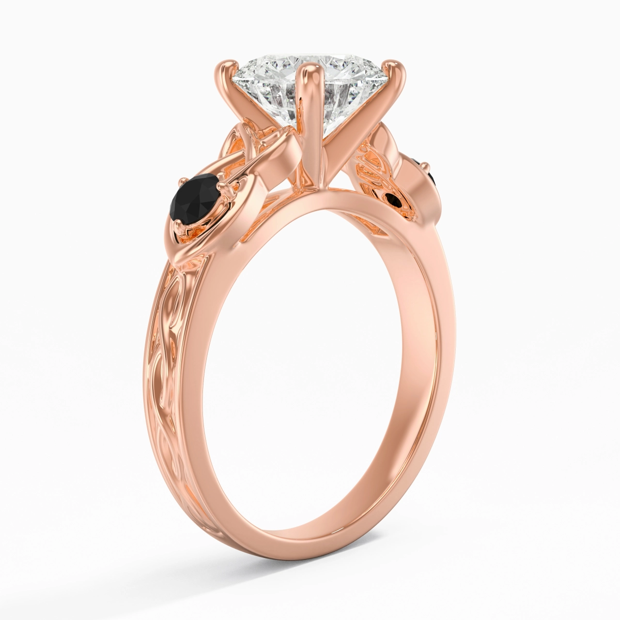 Vintage Unique Round 2.00ct Cubic Zirconia Engagement Ring