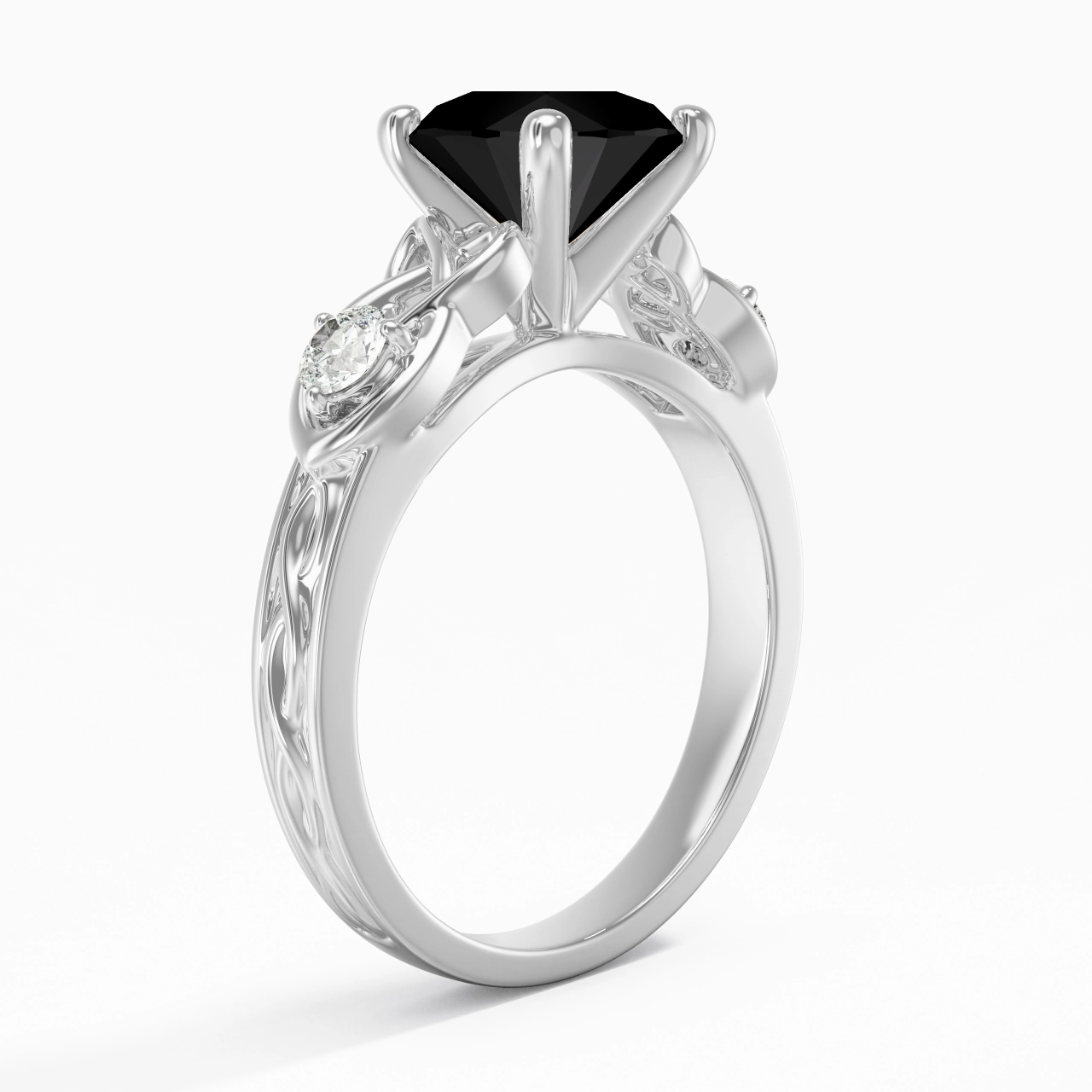 Vintage Unique Round 2.00ct Cubic Zirconia Engagement Ring