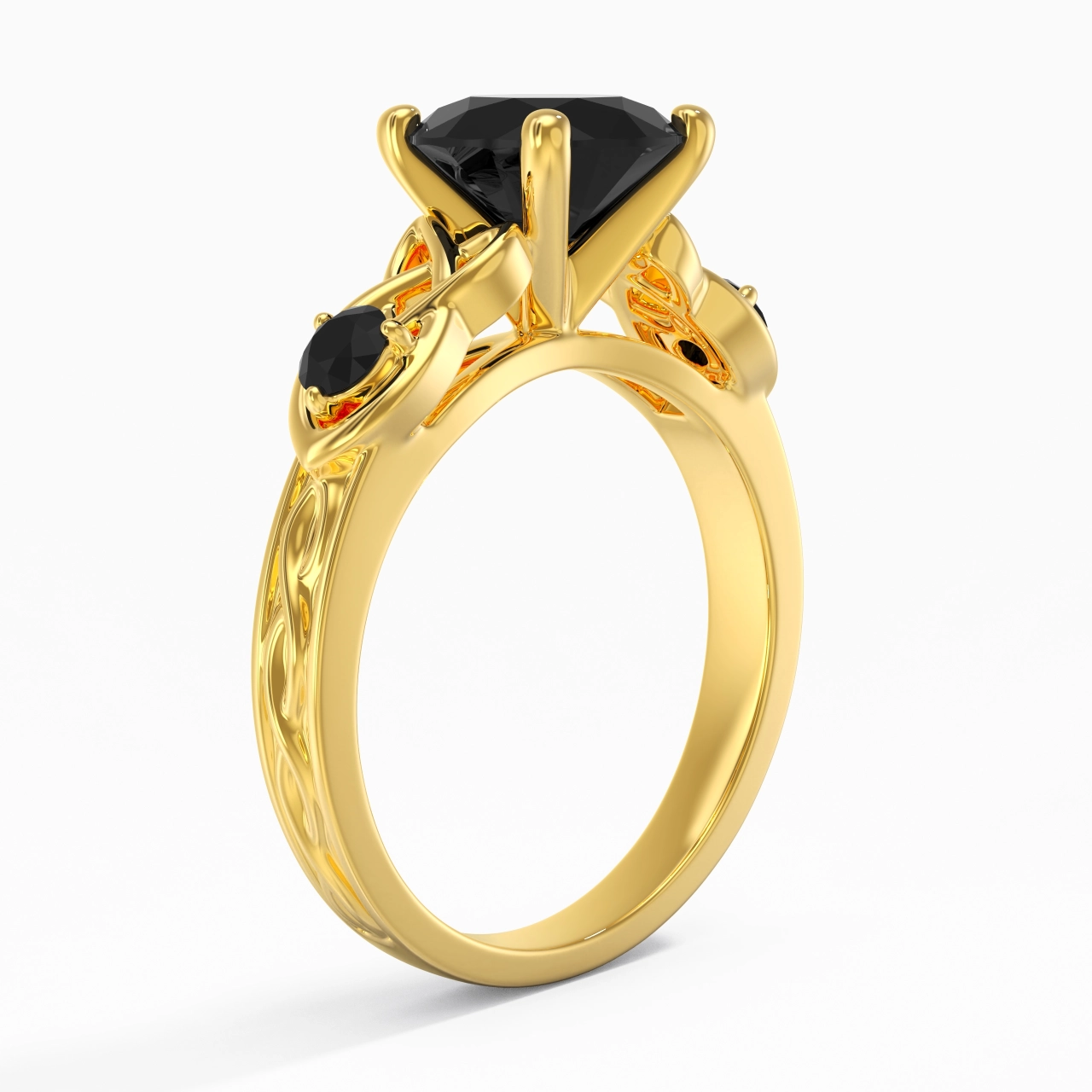 Vintage Unique Round 2.00ct Cubic Zirconia Engagement Ring