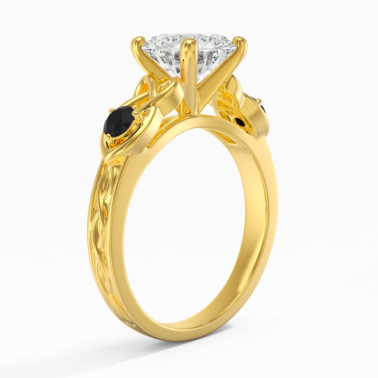 Vintage Unique Round 2.00ct Cubic Zirconia Engagement Ring