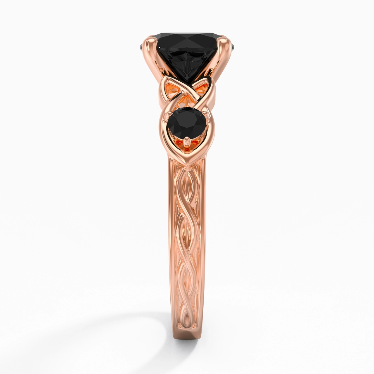 Vintage Unique Round 2.00ct Cubic Zirconia Engagement Ring