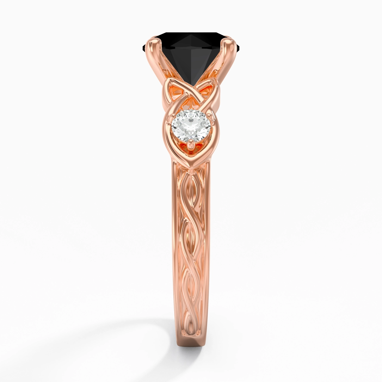 Vintage Unique Round 2.00ct Cubic Zirconia Engagement Ring