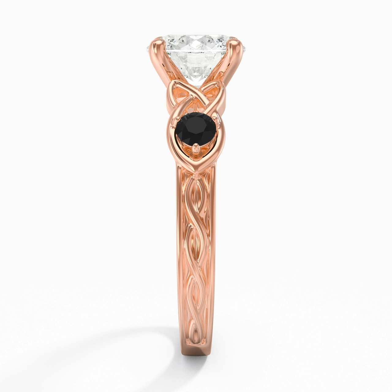 Vintage Unique Round 2.00ct Cubic Zirconia Engagement Ring