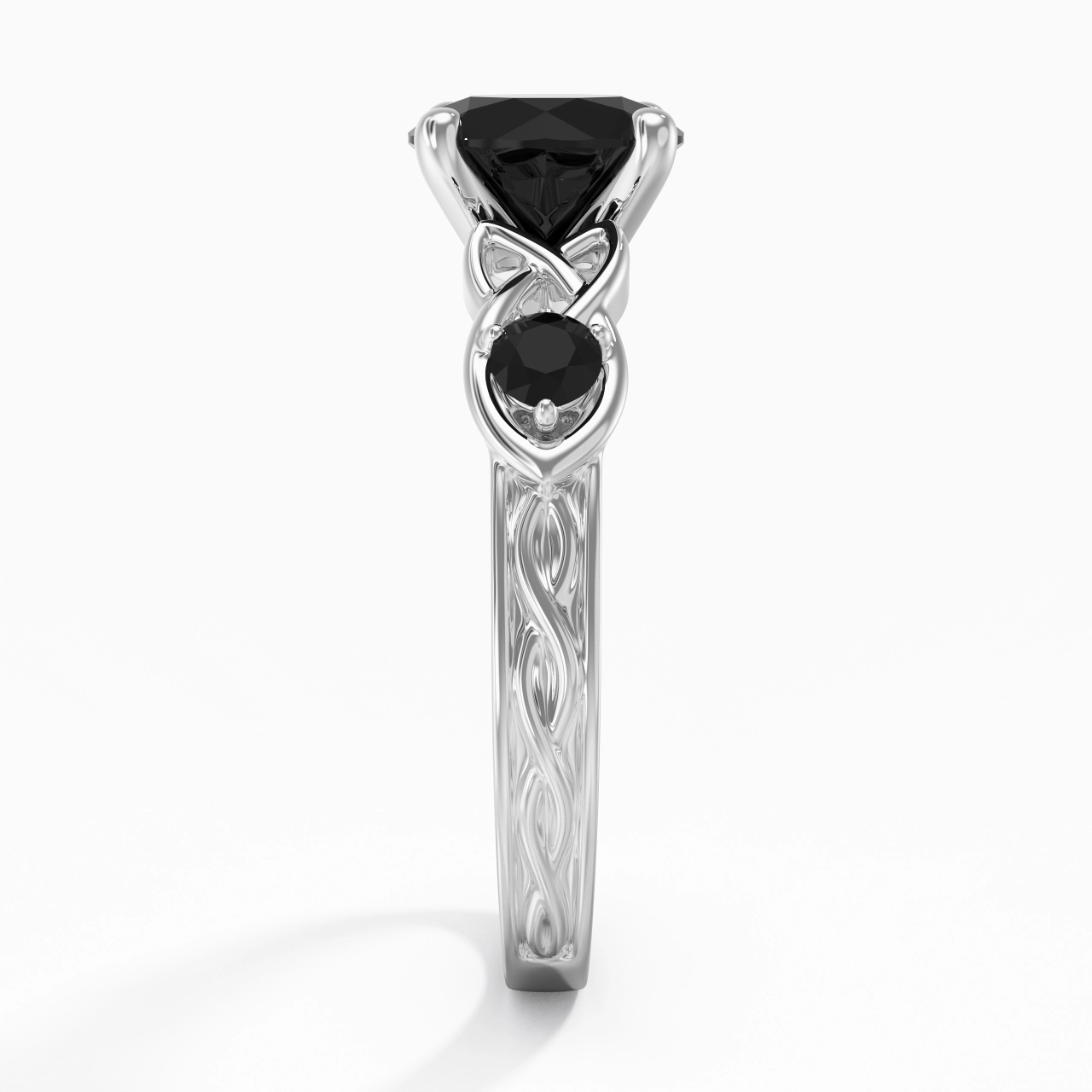 Vintage Unique Round 2.00ct Cubic Zirconia Engagement Ring