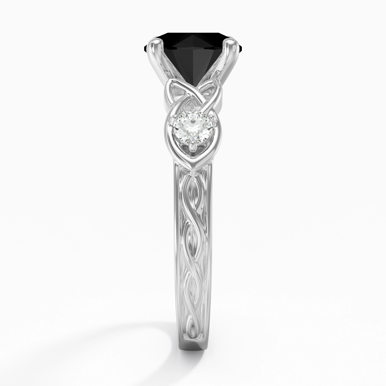 Vintage Unique Round 2.00ct Cubic Zirconia Engagement Ring