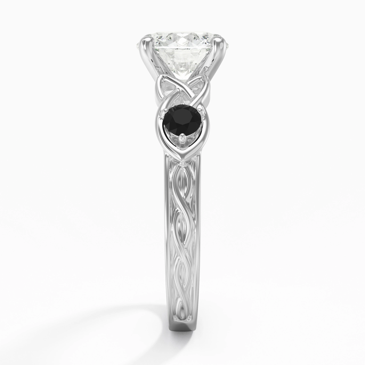 Vintage Unique Round 2.00ct Cubic Zirconia Engagement Ring