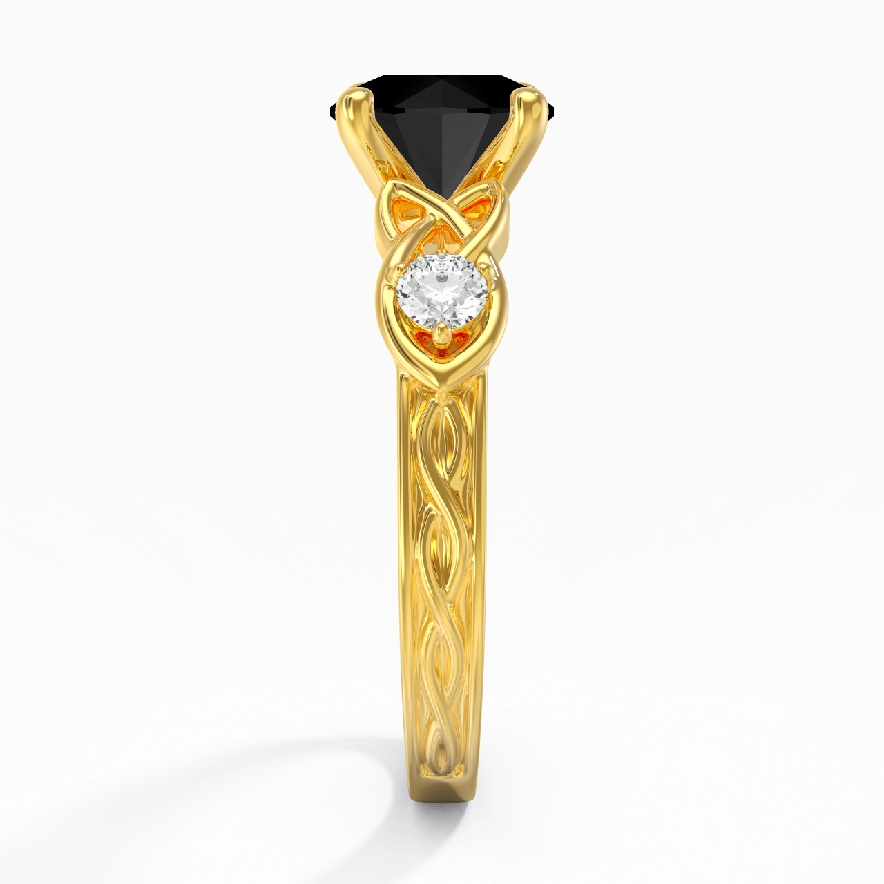 Vintage Unique Round 2.00ct Cubic Zirconia Engagement Ring