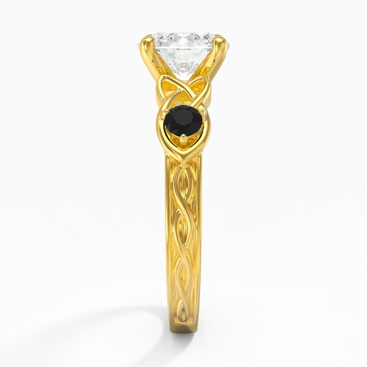 Vintage Unique Round 2.00ct Cubic Zirconia Engagement Ring