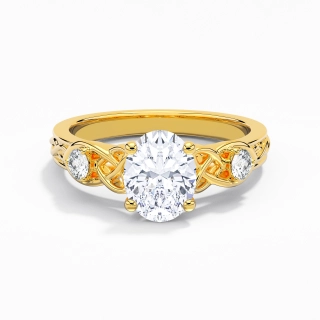 2.00ct Moissanite Engagement Ring 14K Gold