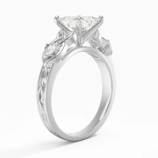 1.50ct Moissanite Engagement Ring Platinum