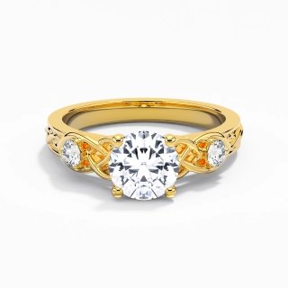 1.50ct Moissanite Engagement Ring 18K Gold