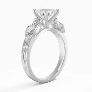 1.50ct Moissanite Engagement Ring Platinum