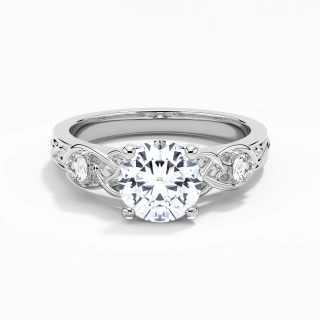 2.00ct Moissanite Engagement Ring 925 Sterling Silver