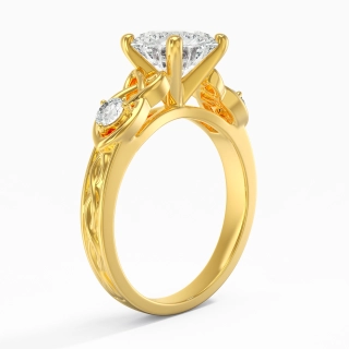 2.00ct Moissanite Engagement Ring 18K Gold