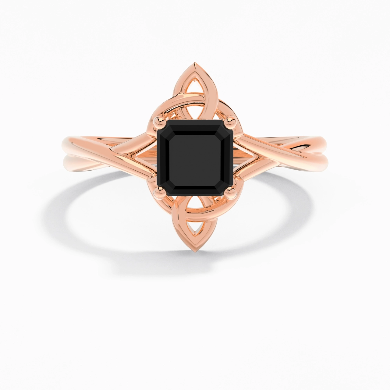 Celtic Knot Solitaire Engagement Ring 1.00ct Cubic Zirconia