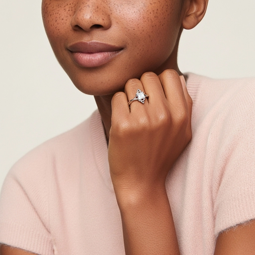 Noeud celtique Solitaire Bague de fiançailles 1.00ct