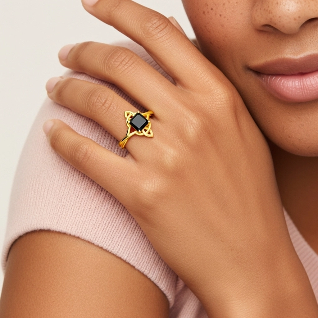 Celtic Knot Solitaire Engagement Ring 1.00ct Cubic Zirconia