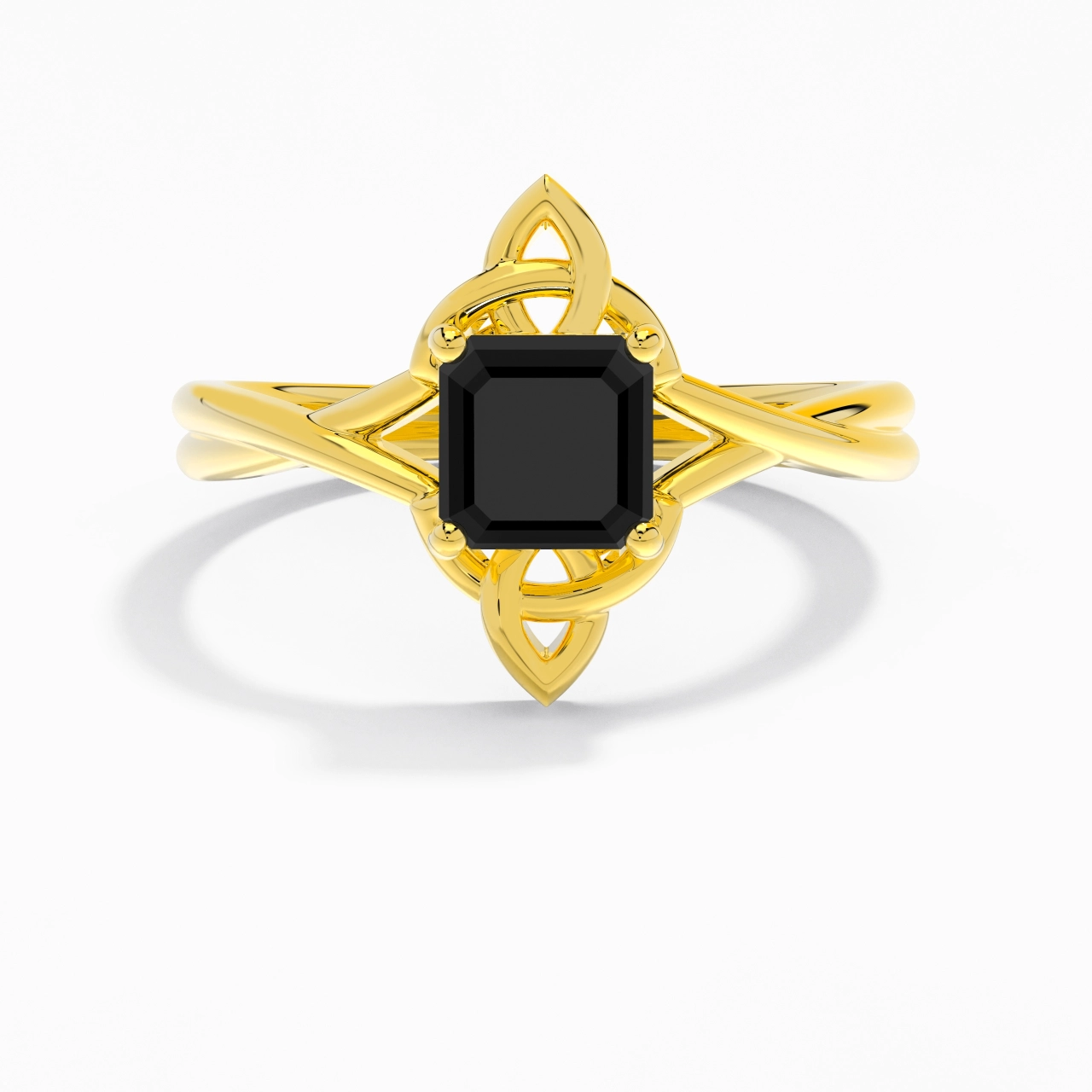Celtic Knot Solitaire Engagement Ring 1.00ct Cubic Zirconia