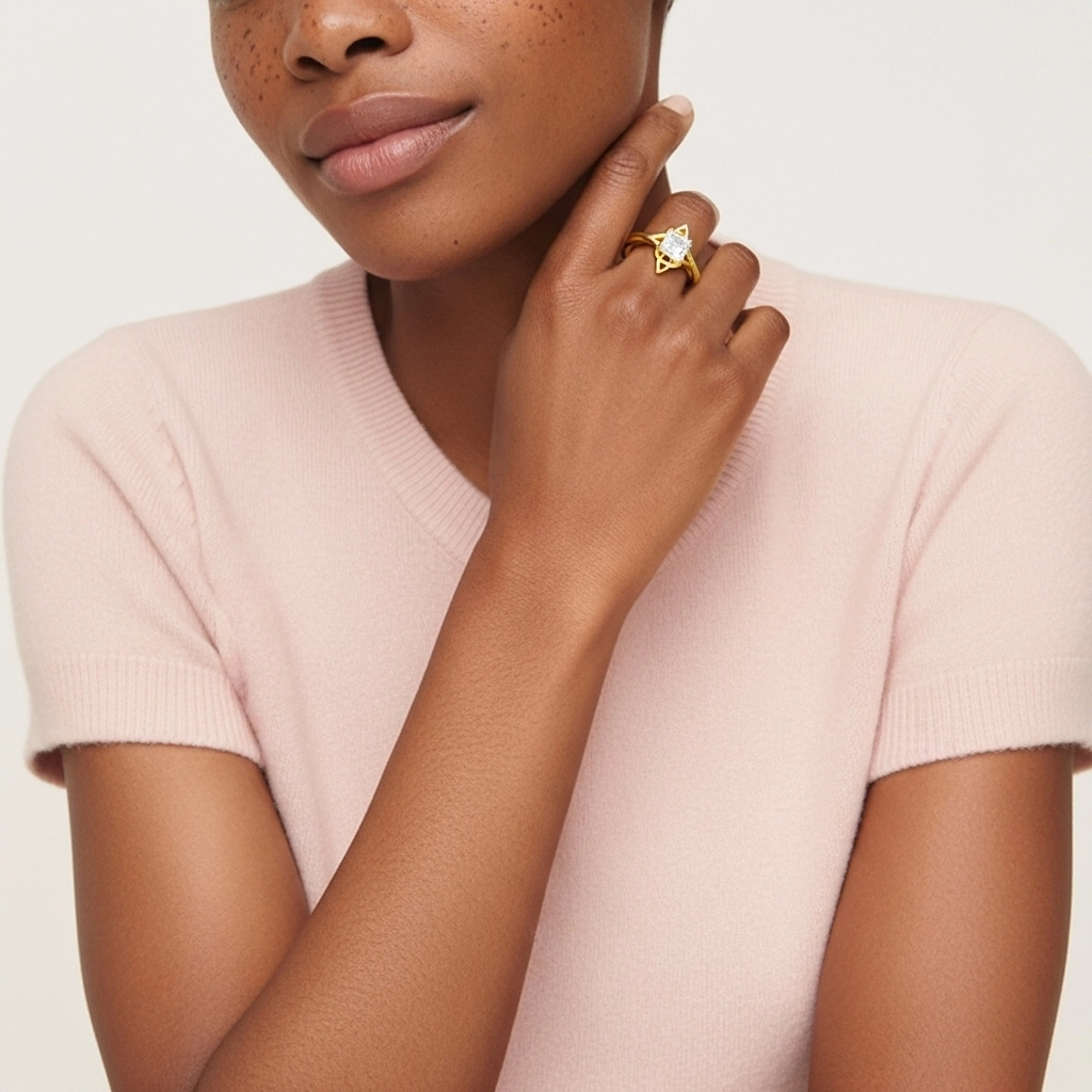 Noeud celtique Solitaire Bague de fiançailles 1.00ct