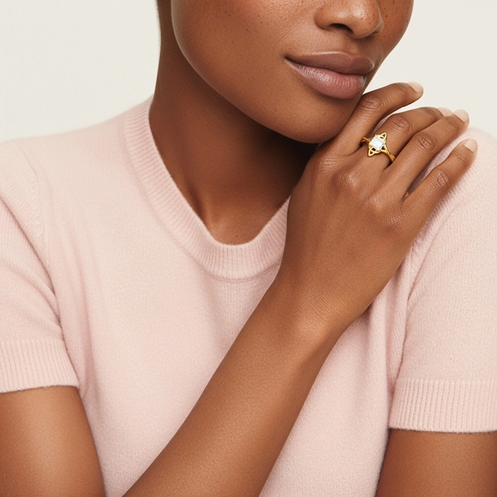 Noeud celtique Solitaire Bague de fiançailles 1.00ct