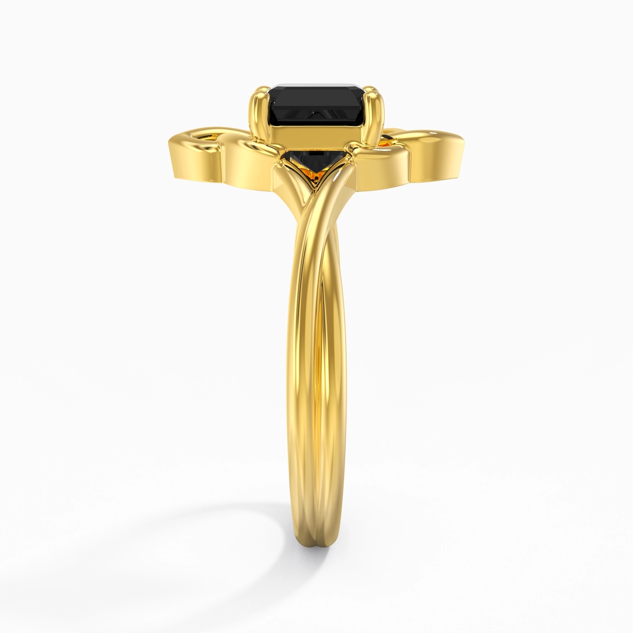 Celtic Knot Solitaire Engagement Ring 1.00ct Cubic Zirconia