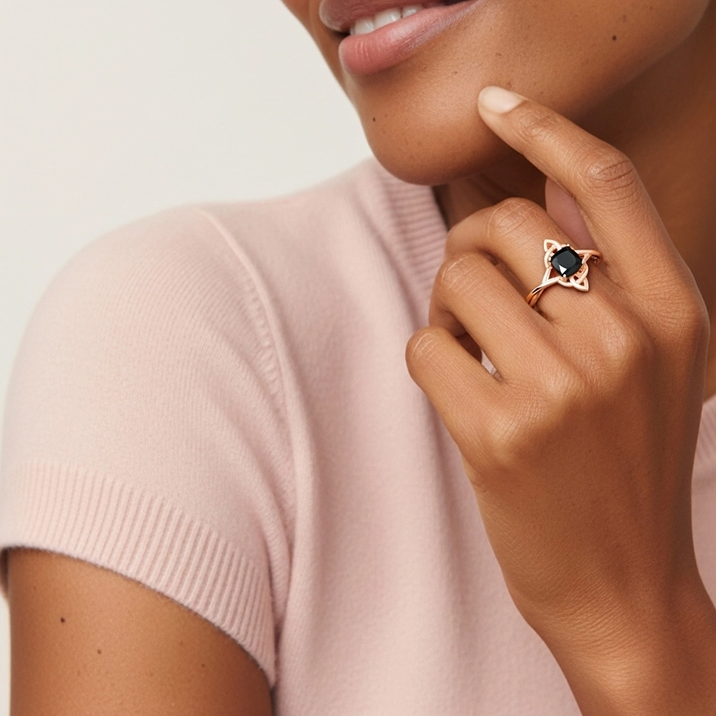 Celtic Knot Solitaire Engagement Ring 1.00ct Cubic Zirconia