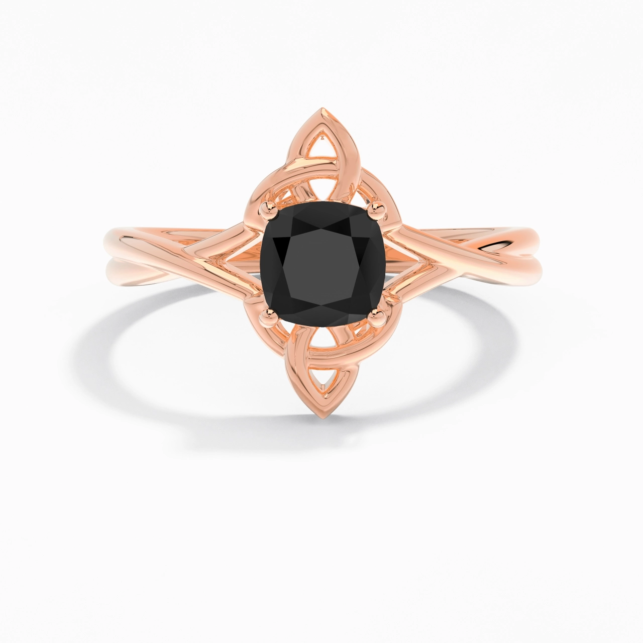 Celtic Knot Solitaire Engagement Ring 1.00ct Cubic Zirconia