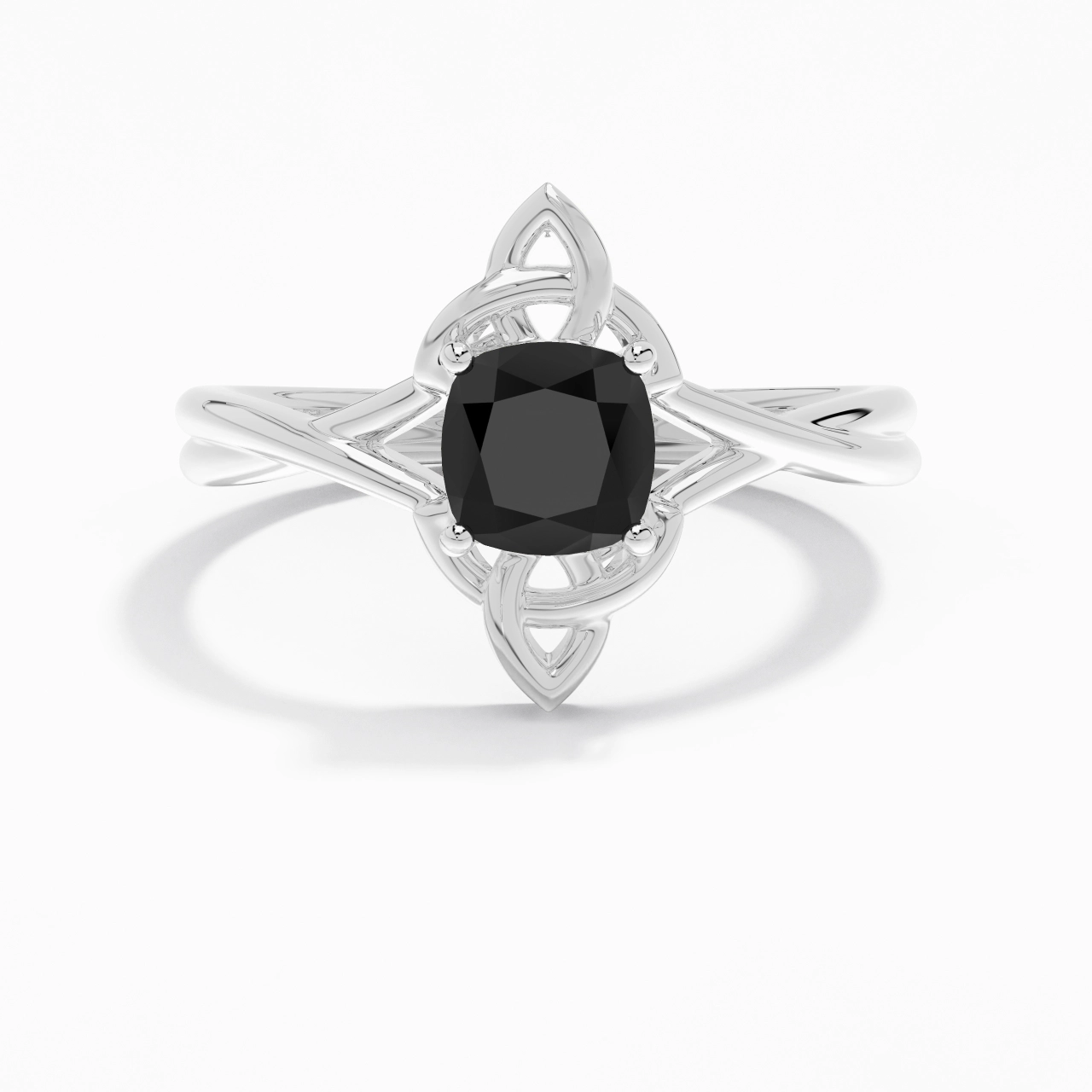 Celtic Knot Solitaire Engagement Ring 1.00ct Cubic Zirconia