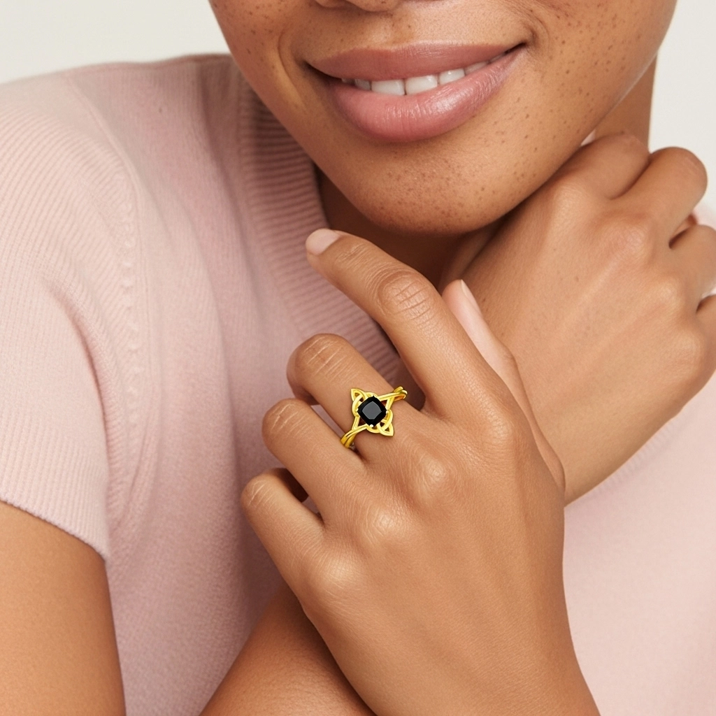 Celtic Knot Solitaire Engagement Ring 1.00ct Cubic Zirconia