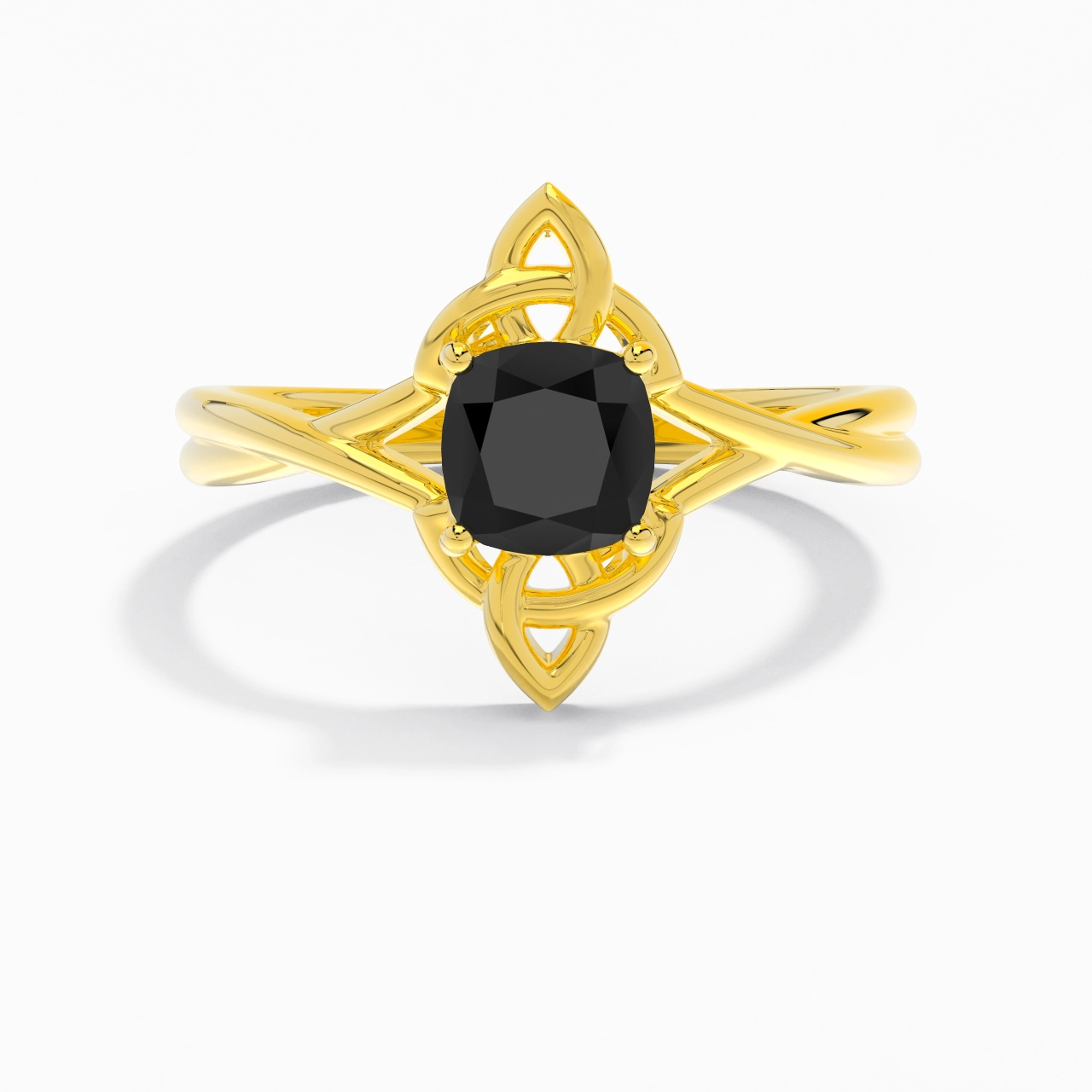 Celtic Knot Solitaire Engagement Ring 1.00ct Cubic Zirconia