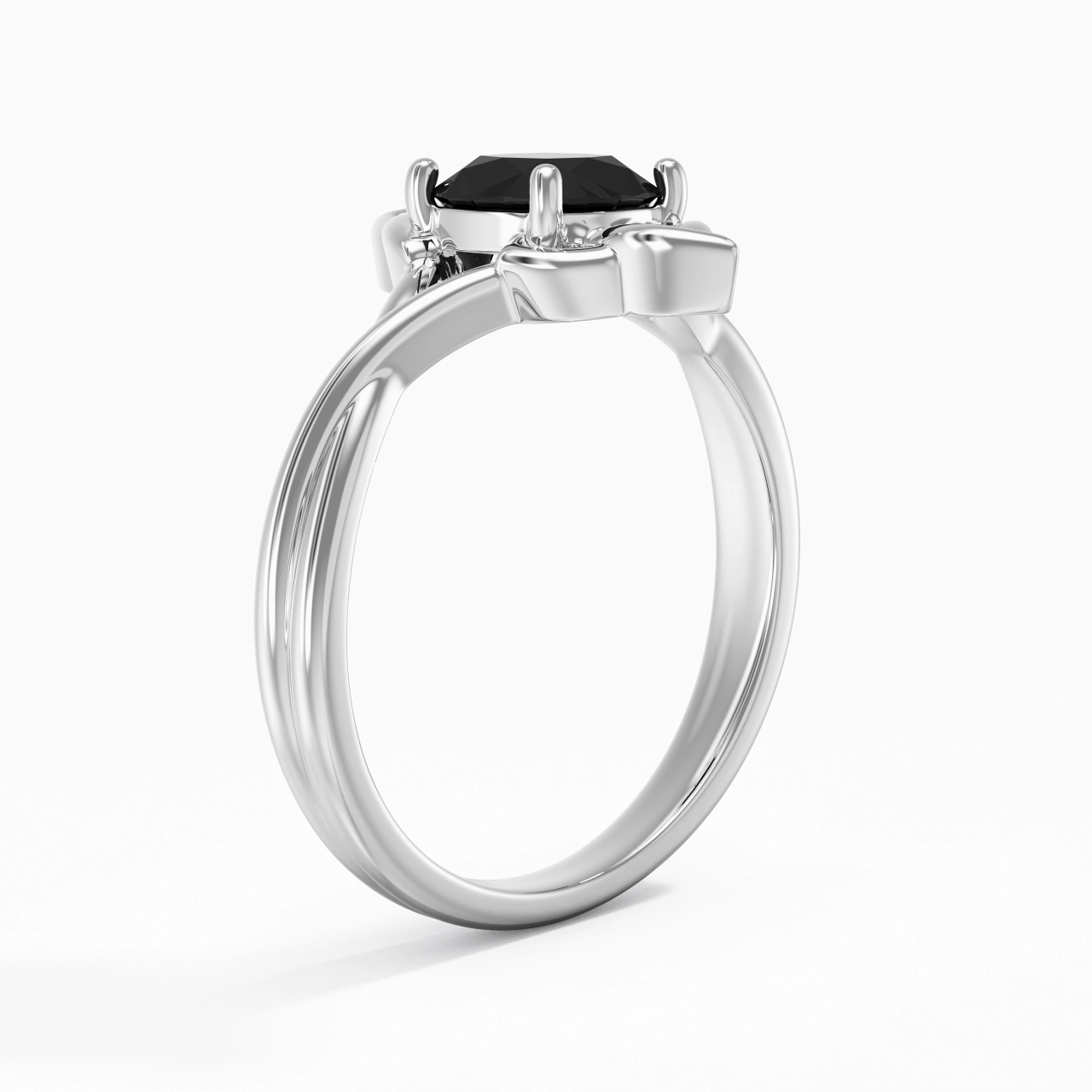 Celtic Knot Solitaire Engagement Ring 1.00ct Cubic Zirconia