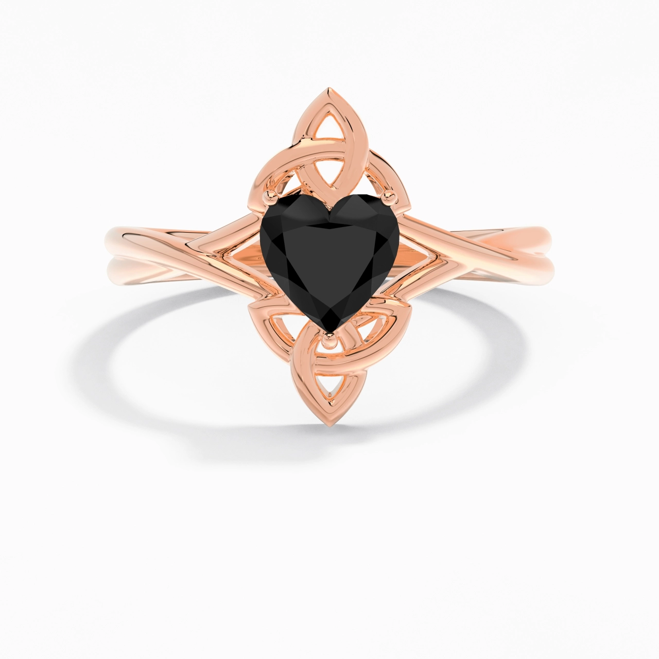 Celtic Knot Solitaire Engagement Ring 1.00ct Cubic Zirconia
