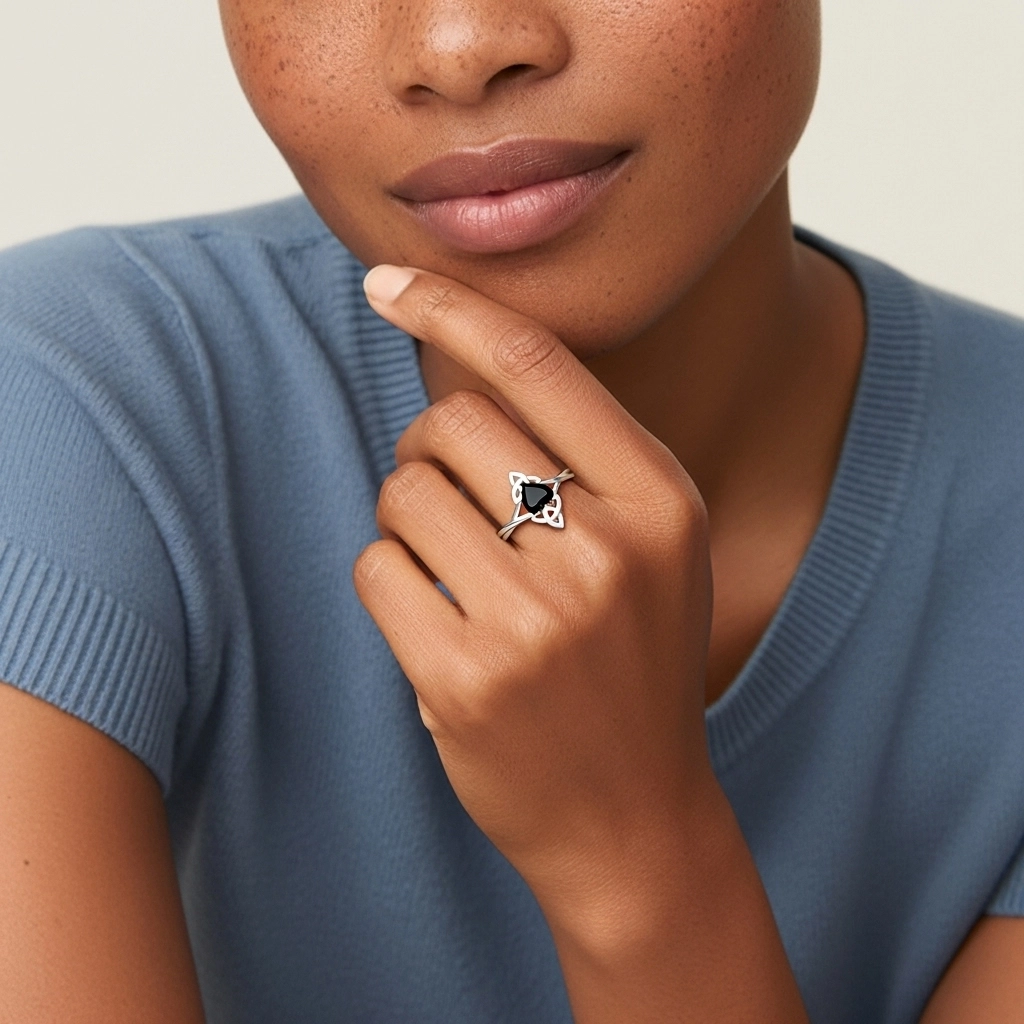 Celtic Knot Solitaire Engagement Ring 1.00ct Cubic Zirconia