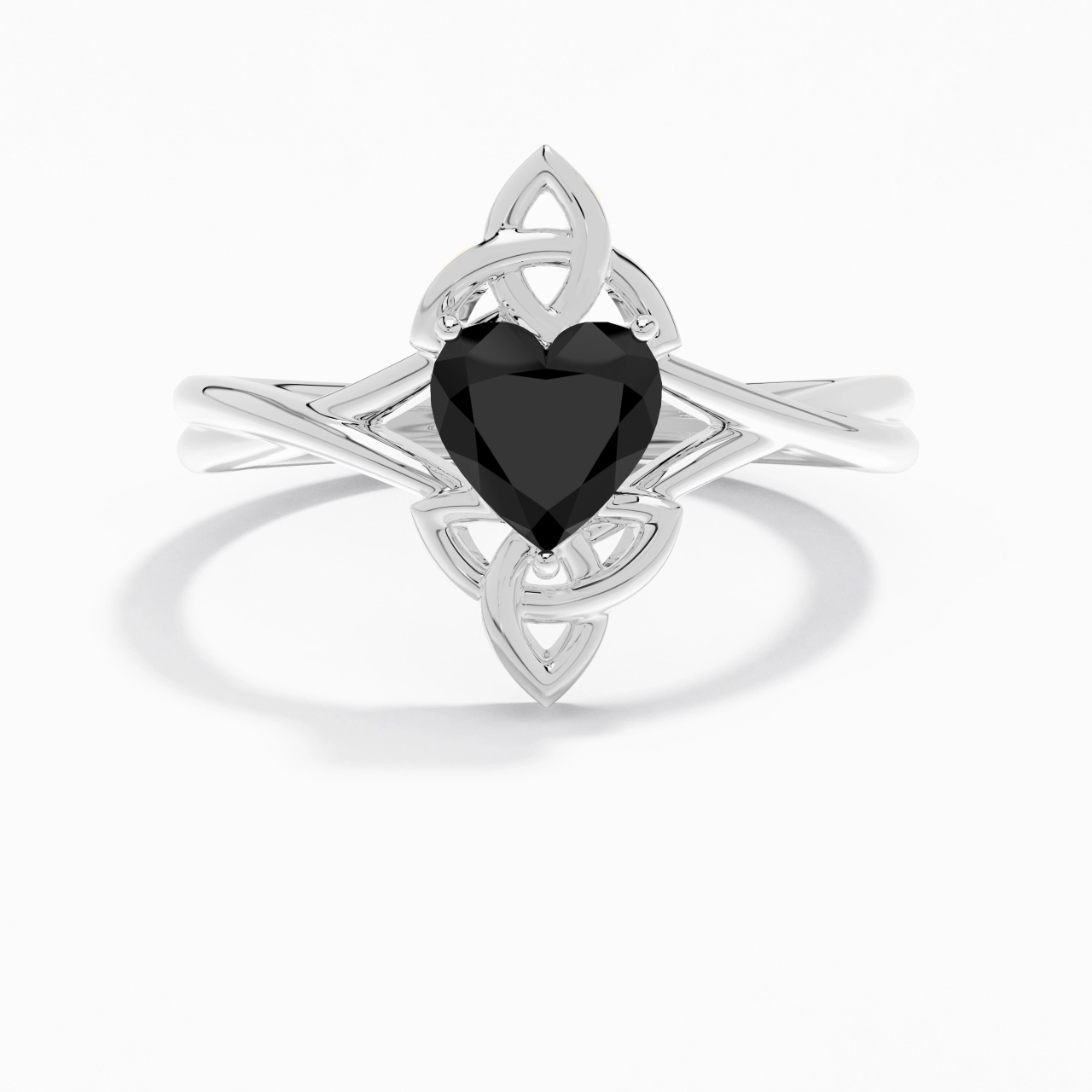 Celtic Knot Solitaire Engagement Ring 1.00ct Cubic Zirconia