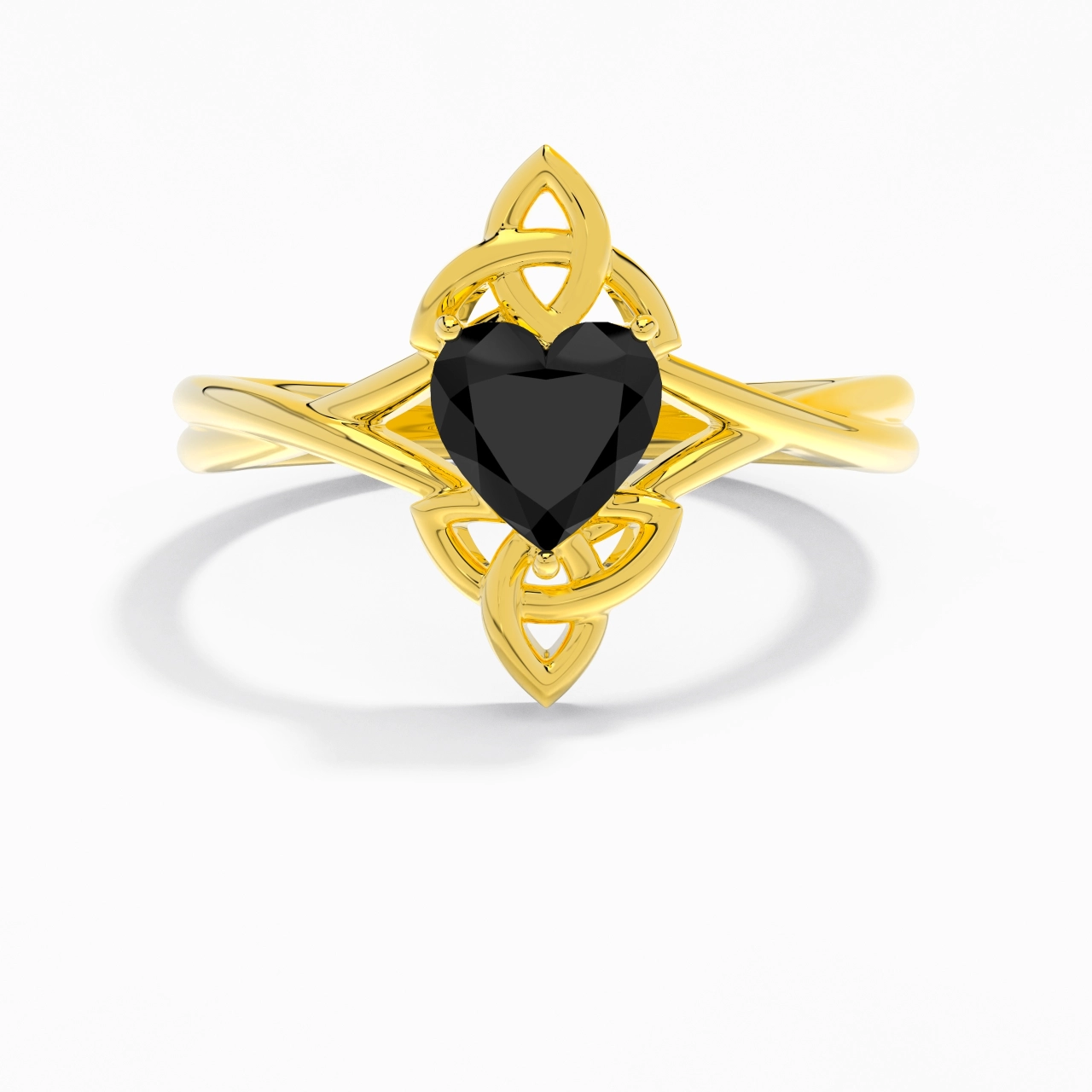 Celtic Knot Solitaire Engagement Ring 1.00ct Cubic Zirconia