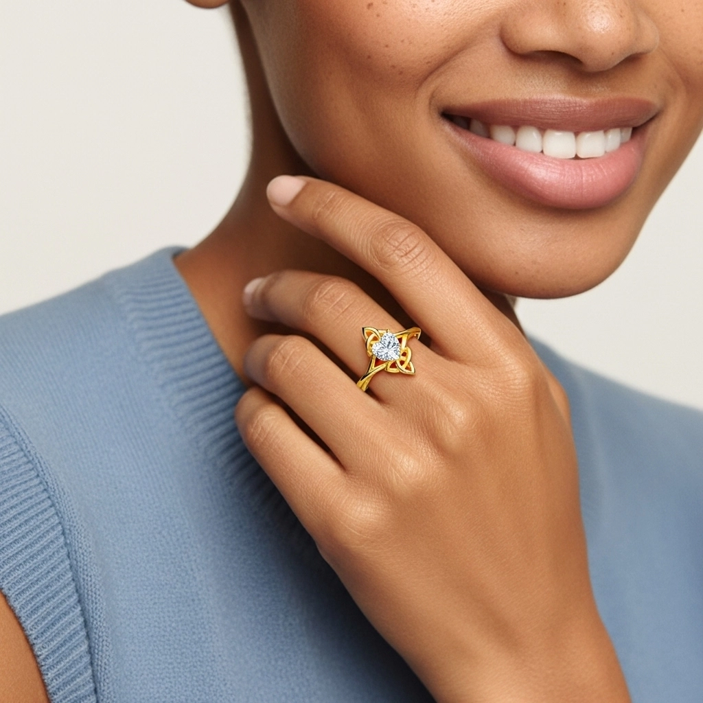 1.00ct Engagement Ring 18K Gold