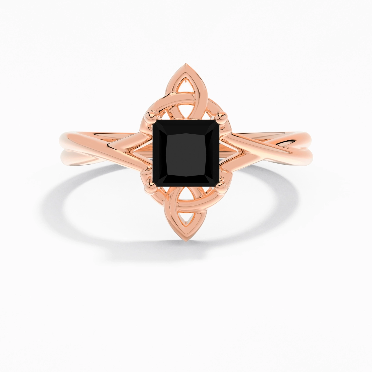 Celtic Knot Solitaire Engagement Ring 1.00ct Cubic Zirconia