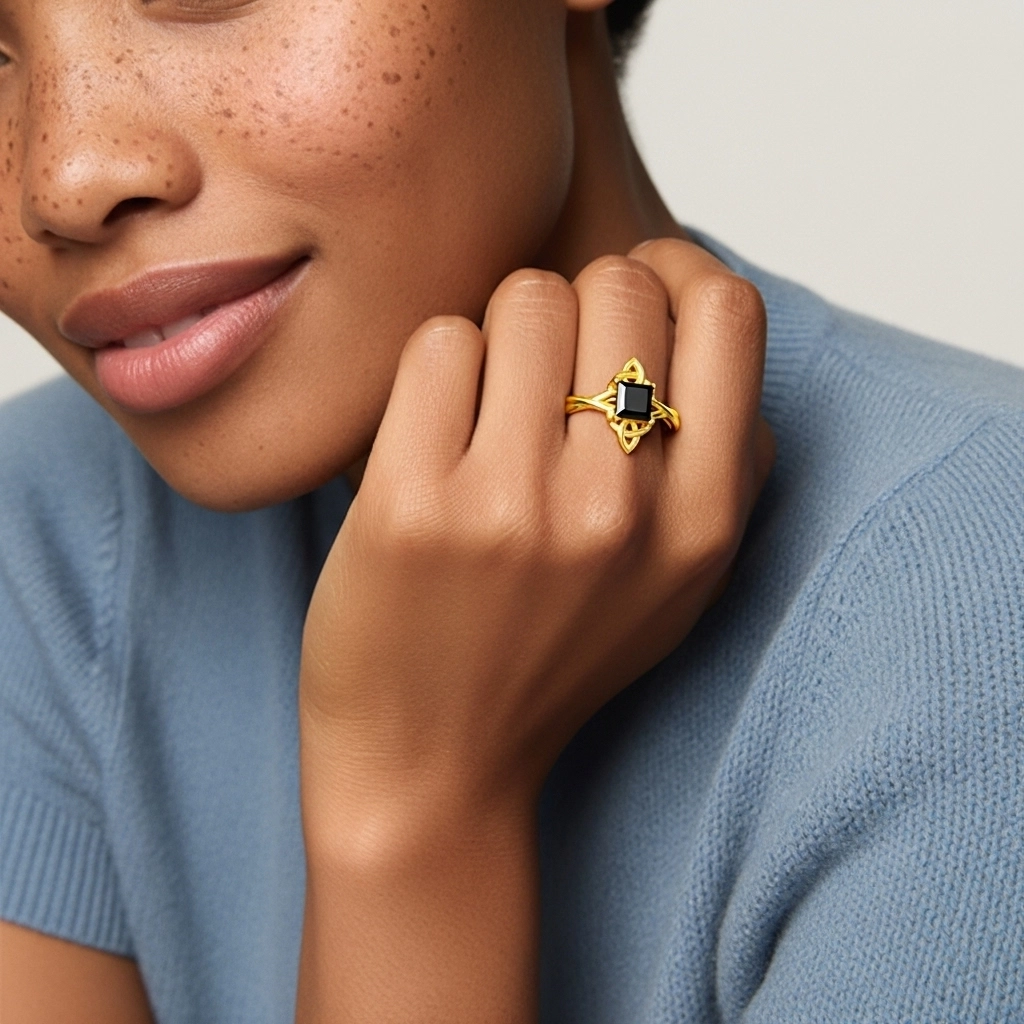 Celtic Knot Solitaire Engagement Ring 1.00ct Cubic Zirconia