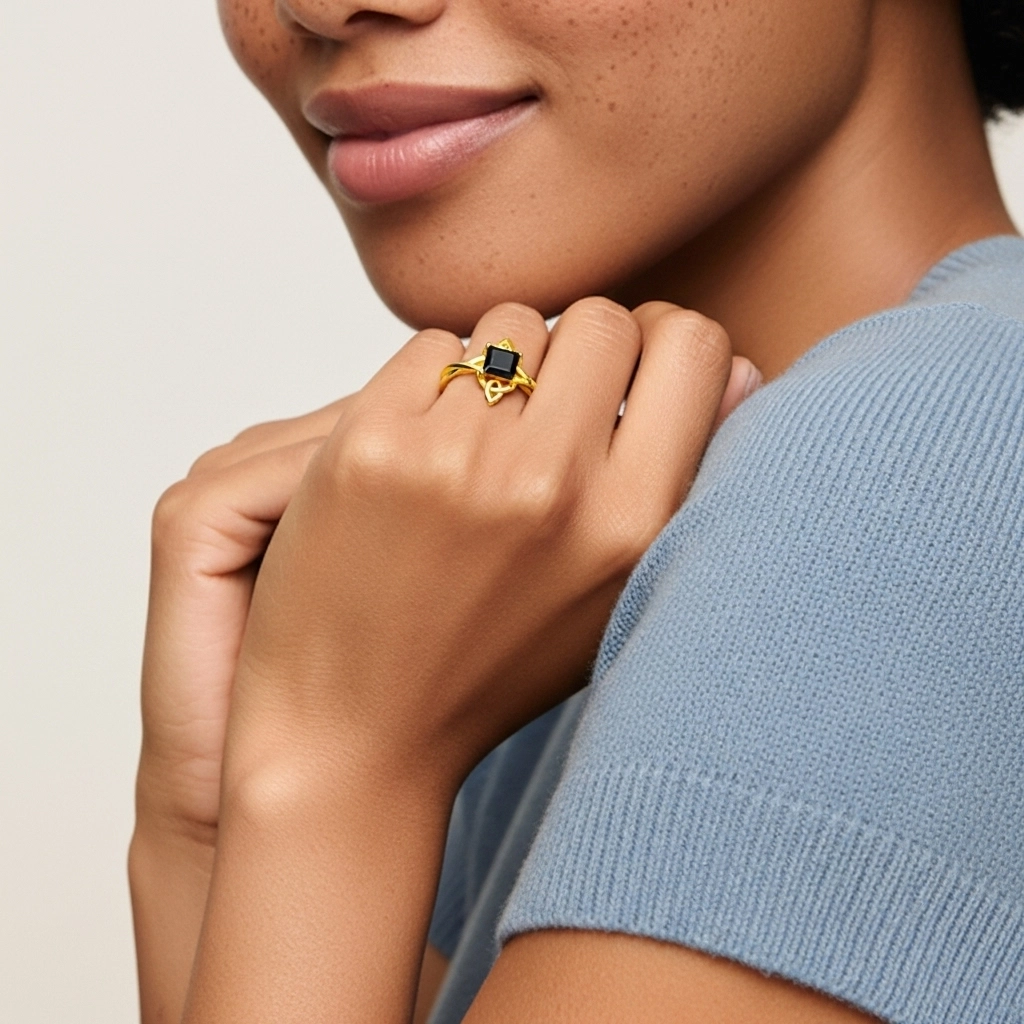 Nudo celta Solitario Anillo de Compromiso 1.00ct Circonio cúbico