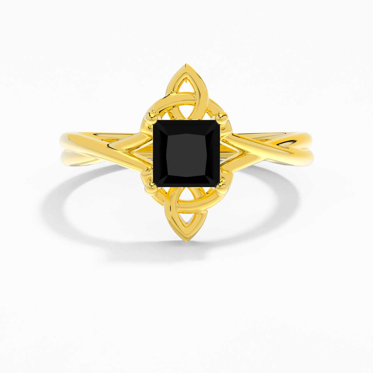 Celtic Knot Solitaire Engagement Ring 1.00ct Cubic Zirconia