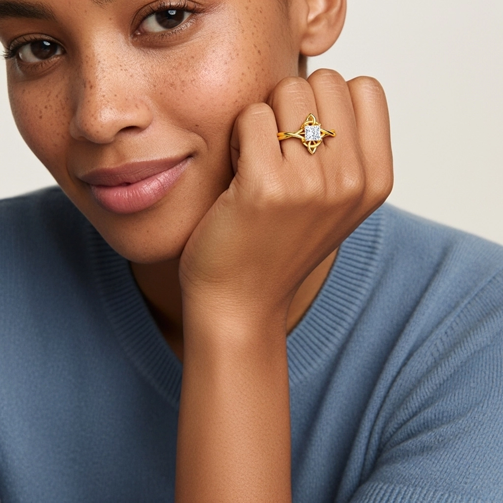 1.00ct Engagement Ring 18K Gold