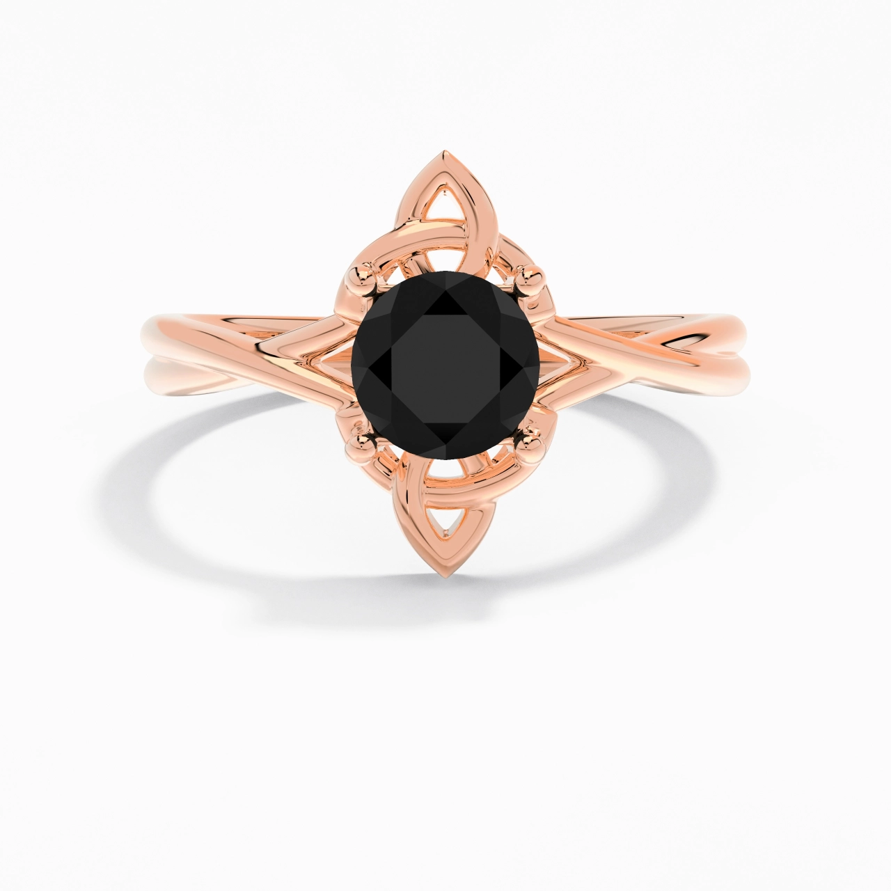 Celtic Knot Solitaire Engagement Ring 1.00ct Cubic Zirconia