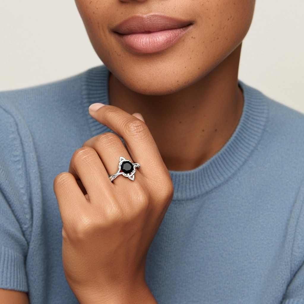 Nudo celta Solitario Anillo de Compromiso 1.00ct Circonio cúbico