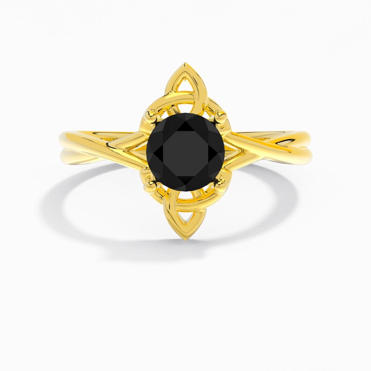 Celtic Knot Solitaire Engagement Ring 1.00ct Cubic Zirconia