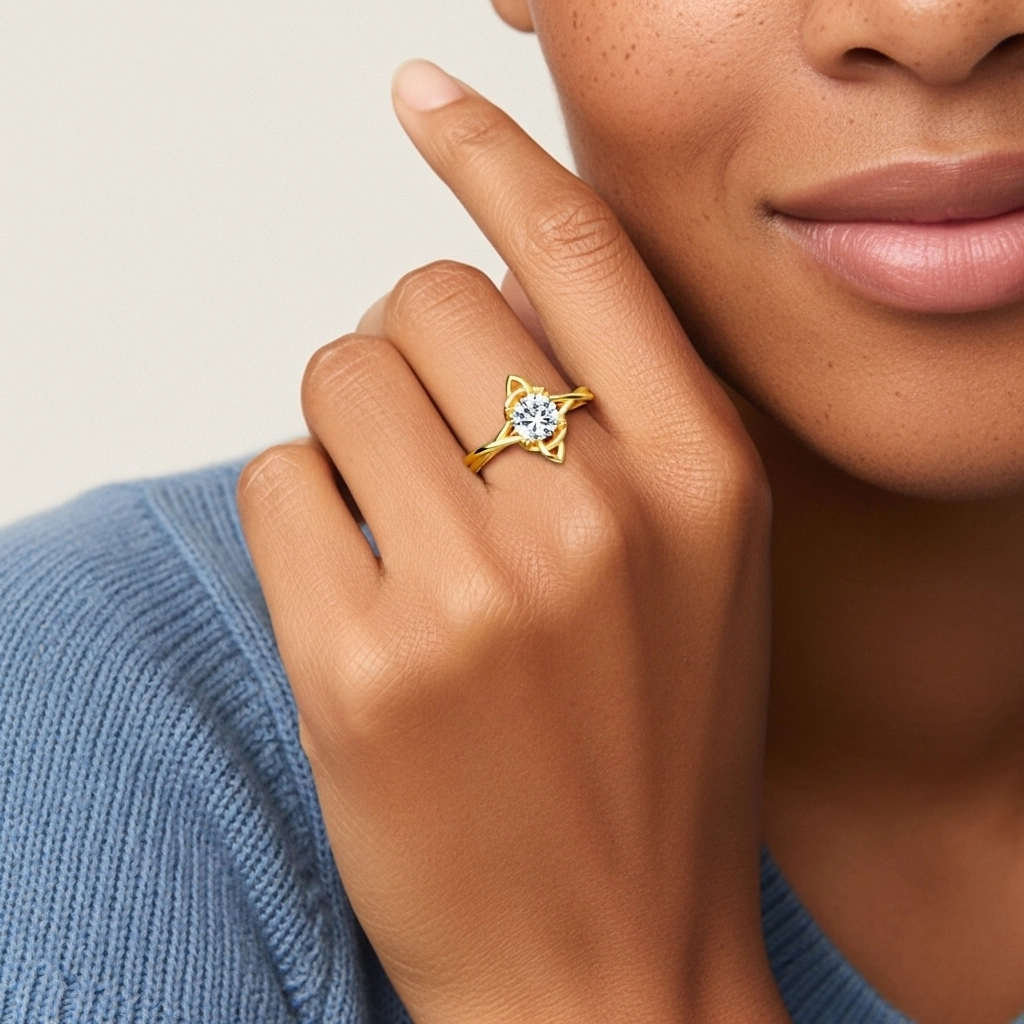 1.00ct Engagement Ring 18K Gold