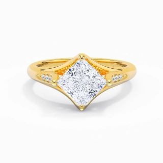 2.00ct Moissanite Bague de fiançailles Or 14 carats